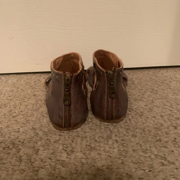 Bed Stu Gray Tan Leather Sandals Size 7 - Picture 5 of 7